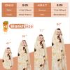 Admitrack Burrito Tortilla Blanket 60in, Double Sided Super Soft Flannel Throw, Gag Novelty Tortilla White Elephant Gift for Christmas Adults Kids Couples Parties view 3