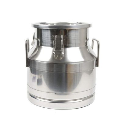 20L/5.25Gal Milk Cans-Stainless Steel Milk Transport Barrels Pail Milk Bucket Jug Oil Barrel Wine Barrel Canister Silicone Seal Barrels