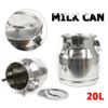 20L/5.25Gal Milk Cans-Stainless Steel Milk Transport Barrels Pail Milk Bucket Jug Oil Barrel Wine Barrel Canister Silicone Seal Barrels view 2