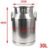 30L/7.92Gal Milk Cans-Stainless Steel Milk Transport Barrels Pail Milk Bucket Jug Oil Barrel Wine Barrel Canister Silicone Seal Barrel view 2