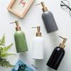 400ML Soap Dispenser Multicolor Ceramic Emulsion Dispensing Bottle Hotel Club Bathroom Hand Shower Gel Shampoo Lotion Bottle (Color : Green, Size : 400ml) view 2