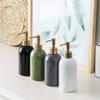 400ML Soap Dispenser Multicolor Ceramic Emulsion Dispensing Bottle Hotel Club Bathroom Hand Shower Gel Shampoo Lotion Bottle (Color : Green, Size : 400ml) view 4