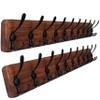 SKOLOO Rustic Large Wall Mounted Coat Rack-38.6'' Long Coat Rack for Wall, Pine Solid Wood Coat Rack Hook, Farmhouse Coat Hanger Wall Mount for Hanging Jacket Coat Hat, Pack of 2 view 1