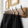 SKOLOO Rustic Large Wall Mounted Coat Rack-38.6'' Long Coat Rack for Wall, Pine Solid Wood Coat Rack Hook, Farmhouse Coat Hanger Wall Mount for Hanging Jacket Coat Hat, Pack of 2 view 2