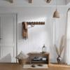 SKOLOO Rustic Large Wall Mounted Coat Rack-38.6'' Long Coat Rack for Wall, Pine Solid Wood Coat Rack Hook, Farmhouse Coat Hanger Wall Mount for Hanging Jacket Coat Hat, Pack of 2 view 4