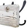 SKOLOO Rustic Wall Mounted Coat Rack: Pine Real Wood Plank Wall Coat Rack with 5 Triple Hooks, Farmhouse Coat Hanger Wall Mount for Hanging Backpack Jacket Coat Hat,Pack of 2 view 4