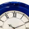 12" Antique Marine Blue Ship Porthole Clock Nautical Wall Mounted Clock Home Decorative view 3