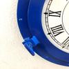 12" Antique Marine Blue Ship Porthole Clock Nautical Wall Mounted Clock Home Decorative view 4