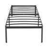Amazon Basics Sturdy Heavy-Duty Non-Slip Platform Bed Frame Twin Size Storage, Steel Slat Support, Noise Free, Easy Assembly, 18 Inch Black view 3