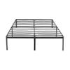 Amazon Basics Sturdy Heavy-Duty Non-Slip Platform Bed Frame King Size Storage, Steel Slat Support, Noise Free, Easy Assembly, 18 Inch Black view 3
