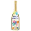 Pictura Musical Birthday Cards - Champagne Bottle-Shaped Card with Envelope, 10" x 2.75", Balloons & Gifts view 1