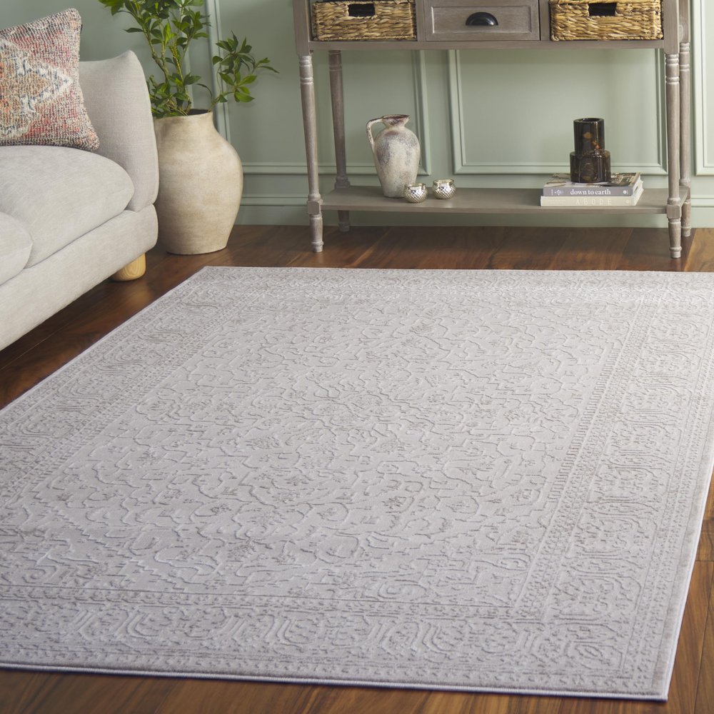 SAFAVIEH Area Rug 3x5 - Reflection Collection - Cream & Ivory, Non-Shedding & Easy Cleaning, Ideal for Entryway, Living Room, Bedroom (RFT670D)