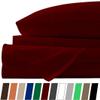 1000 TC Cotton Bed Sheets on Amazon - 4 Pc Burgundy, Queen Sheet Set, Single Ply Long Staple Combed Cotton Yarns, Best Luxury Hotel Sheets Like Sateen Weave, Fits Mattress Upto 21'' Deep Pocket view 1