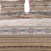 Benjara Full Size 3 Piece Polyester Quilt Set with Kilim Pattern, Multicolor view 2