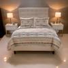 Benjara Full Size 3 Piece Polyester Quilt Set with Kilim Pattern, Multicolor view 4