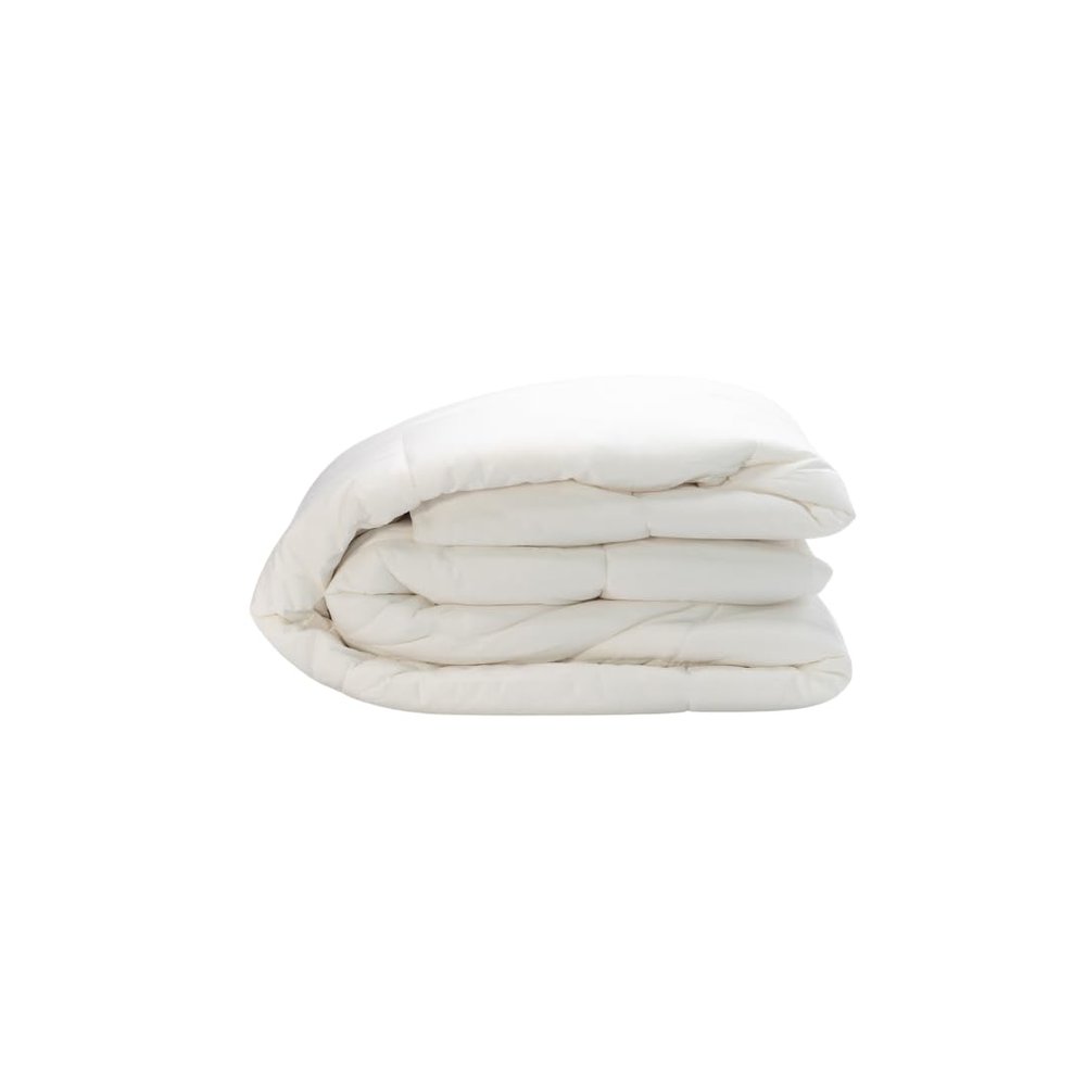 OrganicTextiles 100% Natural Australian Wool Mattress Pad with Organic Cotton Cover (King Size), Moisture Wicking, Luxurious Soft Feel, Baffle Box Stitching, Temperature Regulation, Machine Washable