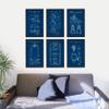 WUNDERKAMMER STUDIO - Basketball Patent Poster Art - Basketball Wall Art - Basketball Gift - Home Decor - Set of 6-11 x 14 Canvas view 2