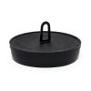 25ea - 3" Black Round Hanger Plug | Diameter - 3'' view 1