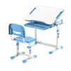 Mount-It! Kids Desk and Chair Set, Height Adjustable Sturdy, Kid Study Workstation and Chair Set for Boys, Home School, Arts, Drawing, Crafts, Ergonomic Childrens Storage Drawer Blue view 1