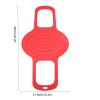 Fdit Turkey Lifter, Silicone Poultry Cooking Mat, Heat Resistant, Non-Stick, Red, 23.2x12.4 Inch view 2