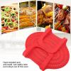 Fdit Turkey Lifter, Silicone Poultry Cooking Mat, Heat Resistant, Non-Stick, Red, 23.2x12.4 Inch view 3