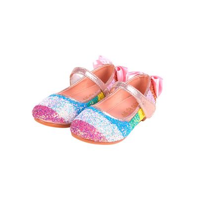 EXCEART Boys' Shoes Children's Ballet Dance Shoes Shiny Sequins for Practice Size 25 Pink