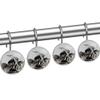 Siebzeh A Cool Motorcycle Shower Curtain Hooks Metal Decorative Resin Hooks 12PCS Anti Rust Decorative Resin Glass Stainless Steel Hooks for Bathroom Baby Room Living Room view 3