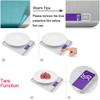 Stainless Steel Digital Kitchen Scale with LCD Display, 11lb/ 5 kg view 4