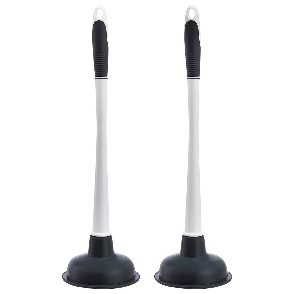 Amazon Basics Sturdy Sink Plungers with Strong Suction, 2-Pack