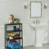 Contemporary Home Living 37" Coffee Brown 4-Tier Step Back Multipurpose Shelf view 4