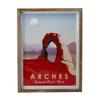 18" Red and Brown Arches National Park Wall Art view 1