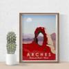 18" Red and Brown Arches National Park Wall Art view 2