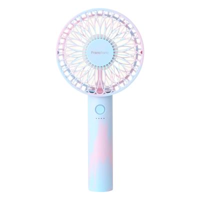 Francfranc 2020 Model Official Flahi Fan, Portable Fan, Handheld Fan, Desktop Fan, USB Rechargeable, 5 Levels of Air Flow Adjustment