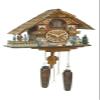 Trenkle Quartz Cuckoo Clock Black Forest House with Music, Turning Dancers view 1