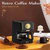Amaste Coffee Maker, 25 Oz Drip Retro Style Coffee Machine with Glass Coffee Pot with Reusable Coffee Filter & Three Brewing Modes, Warming Plate, CM 1003AE-Black view 2