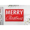 18.5" Red and White "MERRY Christmas" Wall Sign view 2