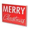 18.5" Red and White "MERRY Christmas" Wall Sign view 3