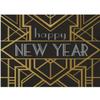 Creative Converting 346109 Happy New Year Lunch Paper Napkins, Black/Gold, 6.5", 16 Ct. view 1