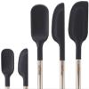 All-Clad Specialty Silicone Kitchen Gadgets 5 Piece Set, Spatulas Kitchen Tools, Kitchen Hacks Black view 2