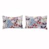 Benjara Full Size 3 Piece Polyester Quilt Set with Floral Prints, Multicolor view 2