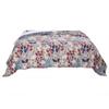 Benjara King Size 3 Piece Polyester Quilt Set with Floral Prints, Multicolor view 2