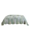 Benjara Reversible Fabric Queen Size Quilt Set with Geometric Pattern Motifs, Green view 4