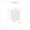 SIMPLIHOME Fredrik Boho Square Pouf in Grey Woven Genuine Leather for the Living Room, Bedroom and Kids Room view 3