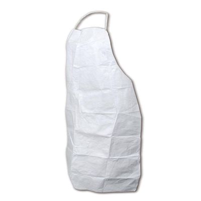 MAGID A9P EconoWear Poly Plus Bib Apron, 28" x 36", Polypropylene, One Size, White (200 Bib Apron)