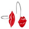 CandyGrid Red Lips Shower Curtain Hooks, Decorative Shower Curtain Hooks, Valentines Day Shower Hooks Rings for Bathroom Curtain Rods, Rustproof Metal Hooks - 12 Pcs (Red) view 2