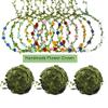 2PCS 20M Olive Green Leaves Leaf Trim Ribbon Artificial Vines Foliage Rattan for DIY Craft Home Wall Garden Party Wedding Decoration HBFZSY-20 view 4