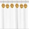 CandyGrid Gold Shower Curtain Hooks Rings, Shower Hooks for Shower Curtain Set of 12, Rustproof Metal Shower Rings for Bathroom (Gold Lips) view 3