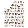 AFPANQZ Chicken Printed Super Soft Fuzzy Faux Fur Reversible Flannel Throw Blanket for Sofa, Couch and Bed - Plush Blanket Funny White 44.8x60inch view 2