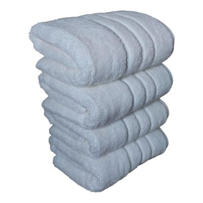 100% Turkish Cotton Extra Large (20 x 40 inch)Hand Towel Set of 4,for SPA,Gym,Hammam,Fitness and Sport,Oversized, XL, Large, Huge Big Size Hand Towel, Premium Class, Luxury Hotel Series (white, 4)