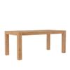Aiden 74'' Solid Pine and Plywood Fixed Top Dining Table, Weathered Natural view 1